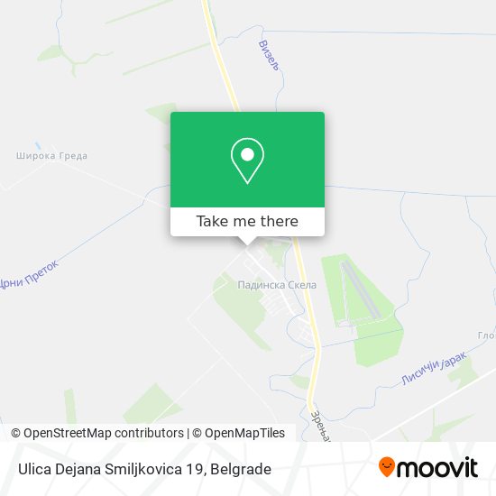 Ulica Dejana Smiljkovica 19 map