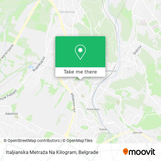 Italjianska Metraža Na Kilogram map