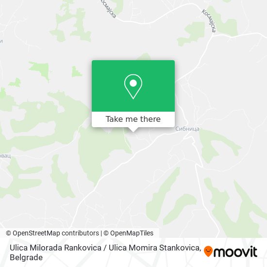 Ulica Milorada Rankovica / Ulica Momira Stankovica map