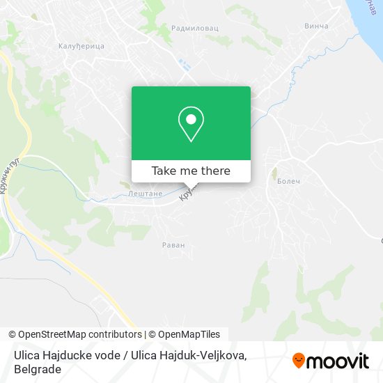 Ulica Hajducke vode / Ulica Hajduk-Veljkova map