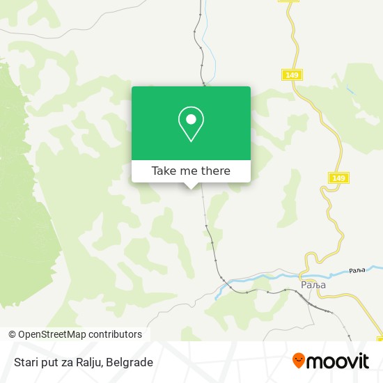 Stari put za Ralju map