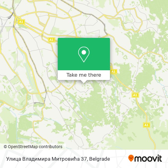 Улица Владимира Митровића 37 map