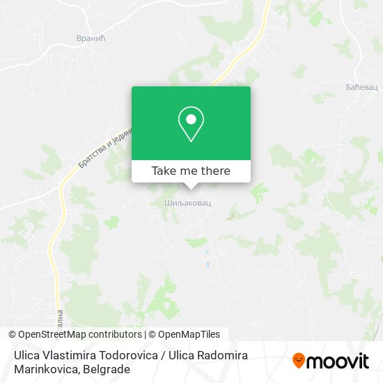 Ulica Vlastimira Todorovica / Ulica Radomira Marinkovica map