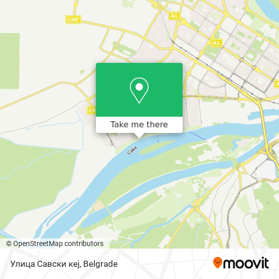 Улица Савски кеј map