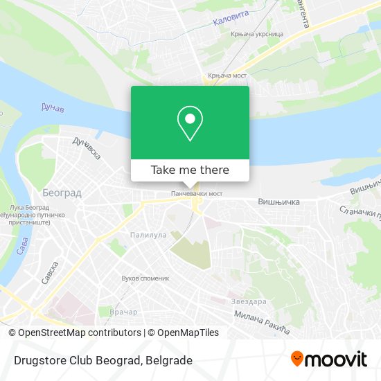 Drugstore Club Beograd map