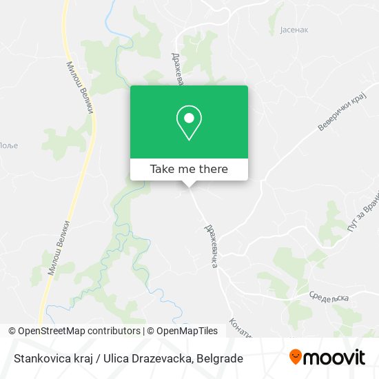 Stankovica kraj / Ulica Drazevacka map