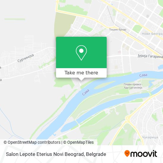 Salon Lepote Eterius Novi Beograd map