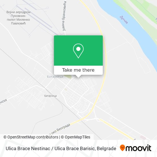 Ulica Brace Nestinac / Ulica Brace Barisic map