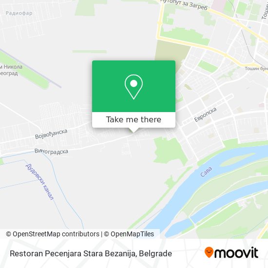 Restoran Pecenjara Stara Bezanija map