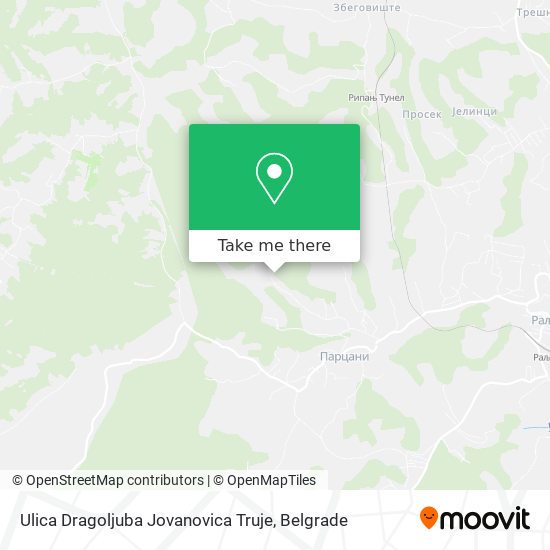 Ulica Dragoljuba Jovanovica Truje map