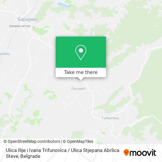 Ulica Ilije i Ivana Trifunovica / Ulica Stjepana Abrlica Steve map