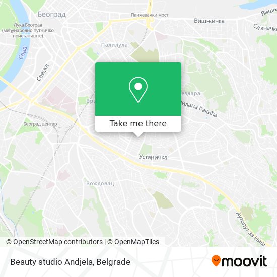 Beauty studio Andjela map