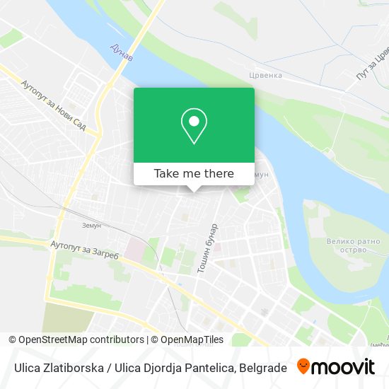 Ulica Zlatiborska / Ulica Djordja Pantelica map