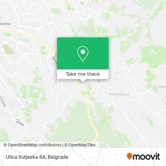Ulica Sutjeska 8А map