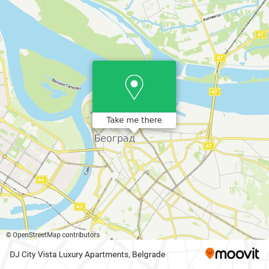 DJ City Vista Luxury Apartments map