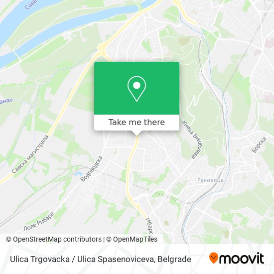 Ulica Trgovacka / Ulica Spasenoviceva map