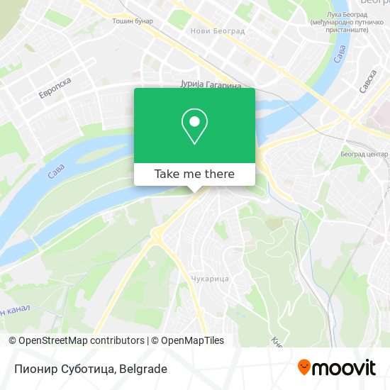 Пионир Суботица map