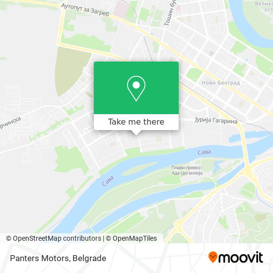 Panters Motors map