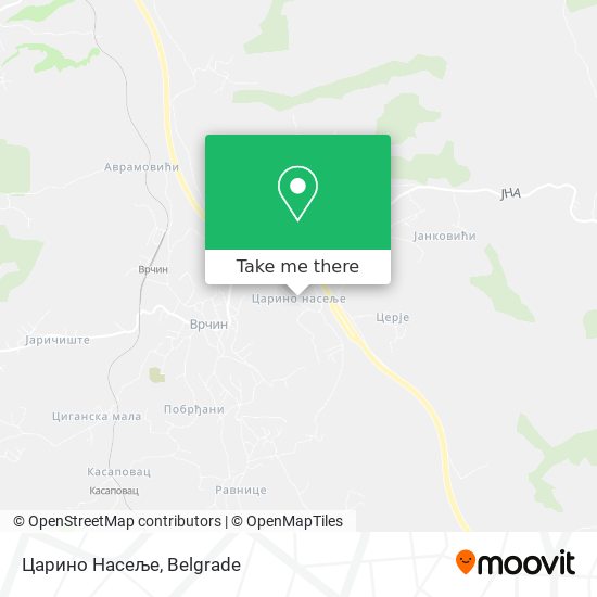 Царино Насеље map