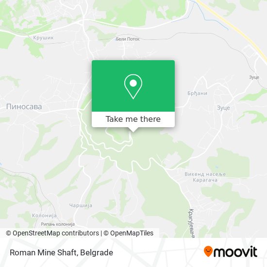 Roman Mine Shaft map