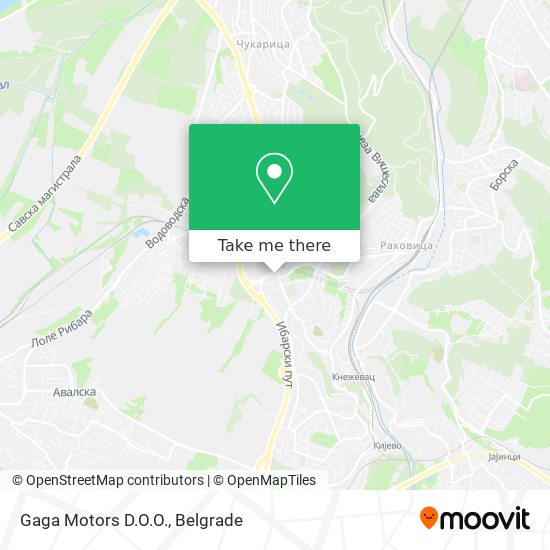 Gaga Motors D.O.O. map