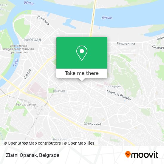 Zlatni Opanak map