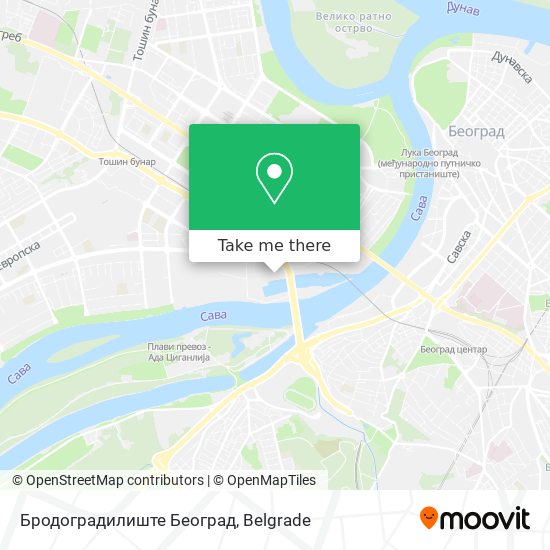 Бродоградилиште Београд map