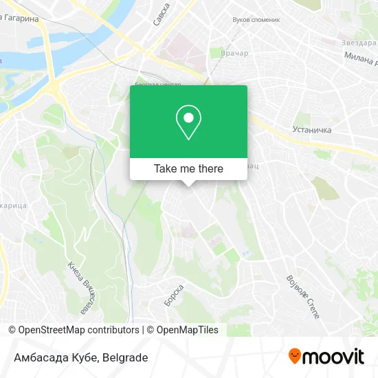 Амбасада Кубе map