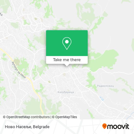 Ново Насеље map