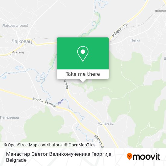 Манастир Светог Великомученика Георгија map