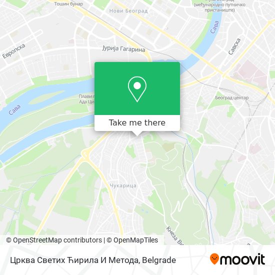 Црква Светих Ћирила И Метода map