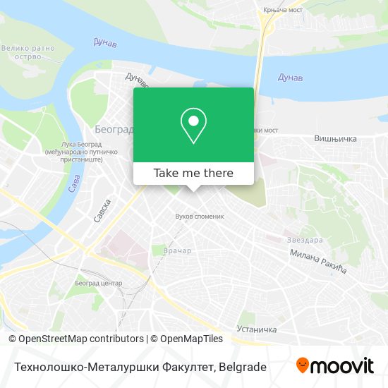 Технолошко-Металуршки Факултет map