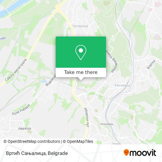 Вртић Сањалица map