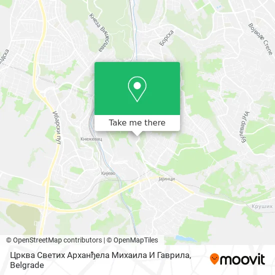 Црква Светих Арханђела Михаила И Гаврила map