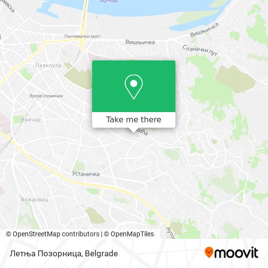 Летња Позорница map