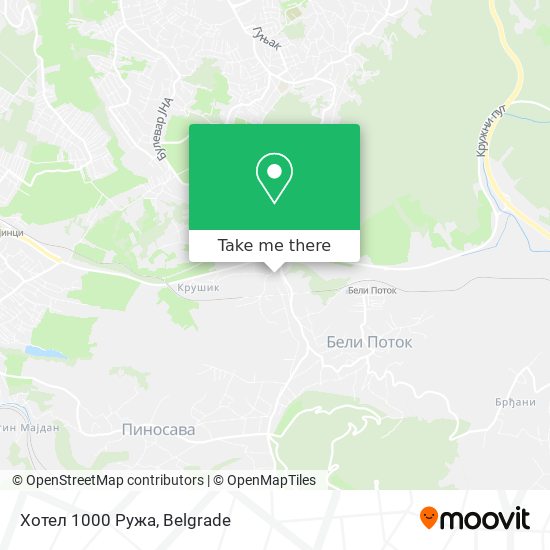 Хотел 1000 Ружа map