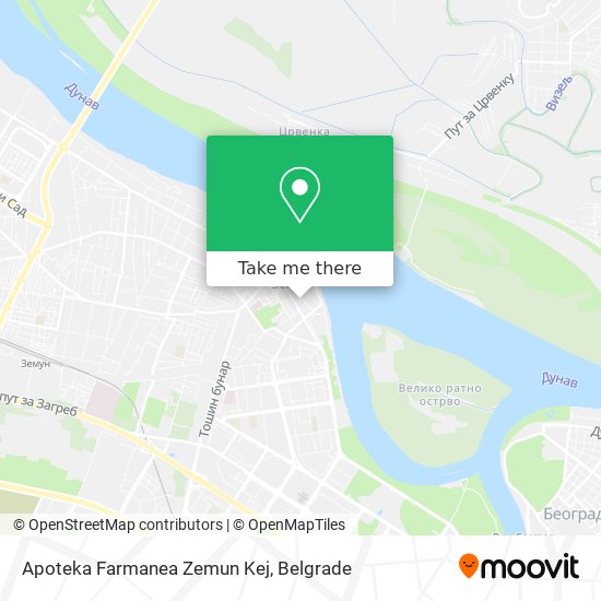 Apoteka Farmanea Zemun Kej map