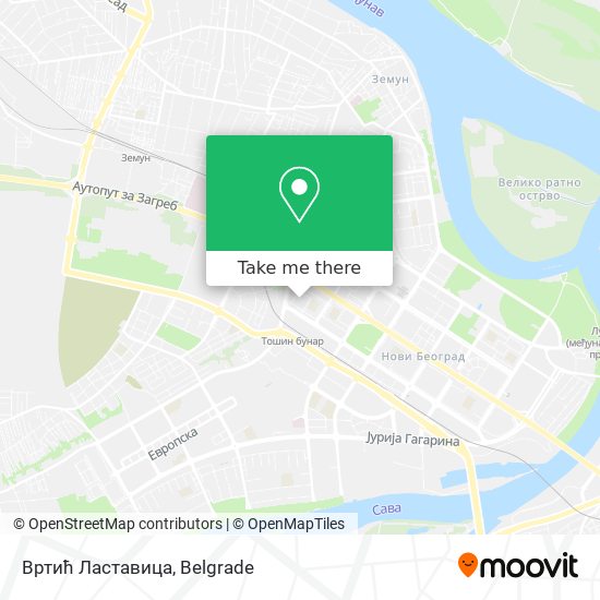 Вртић Ластавица map