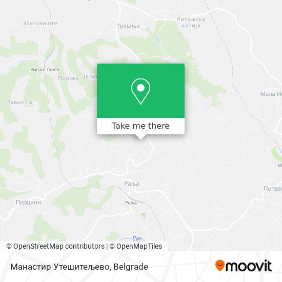 Манастир Утешитељево map