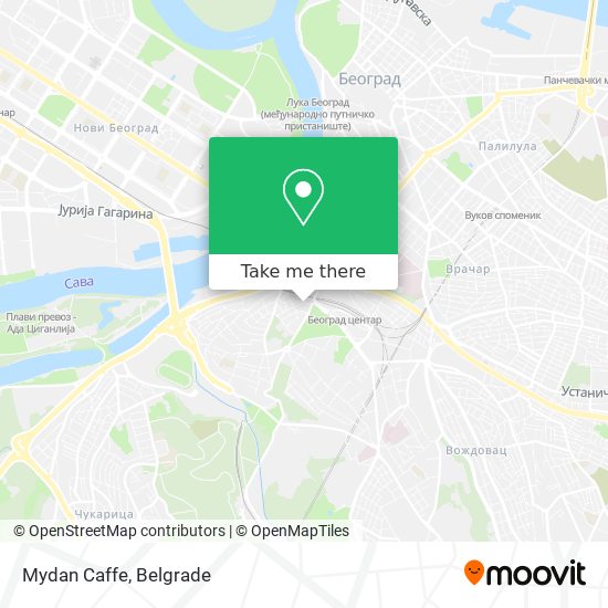 Mydan Caffe map