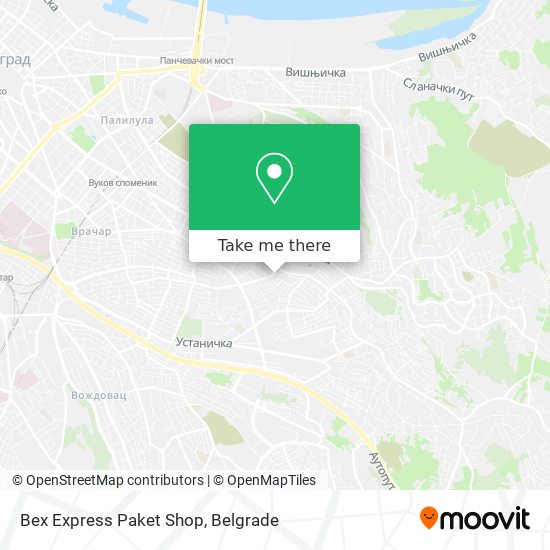 Bex Express Paket Shop map