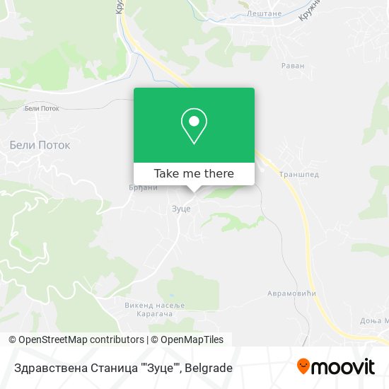 Здравствена Станица ""Зуце"" map