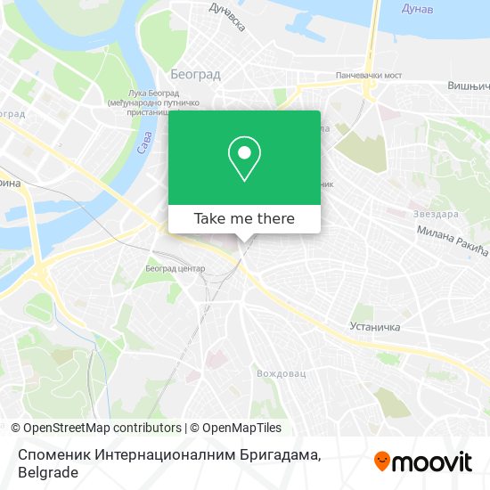 Споменик Интернационалним Бригадама map