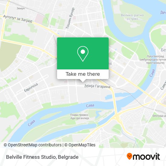 Belville Fitness Studio map