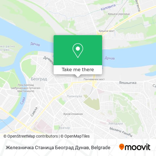 Железничка Станица Београд Дунав map