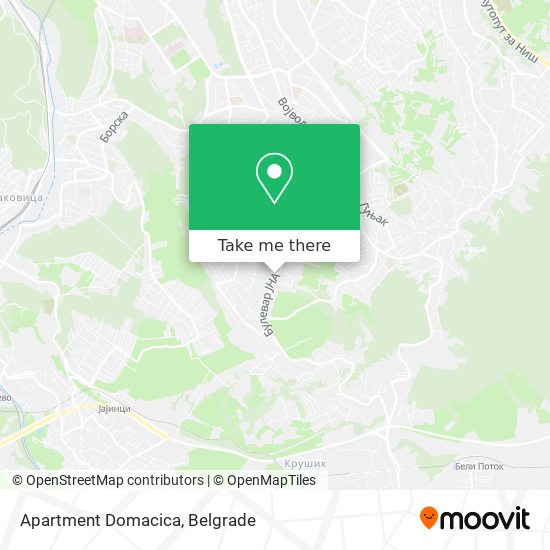 Apartment Domacica map