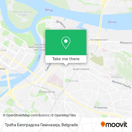 Трећа Београдска Гимназија map