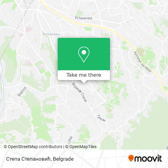 Степа Степановић map