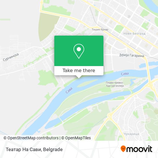 Театар На Сави map