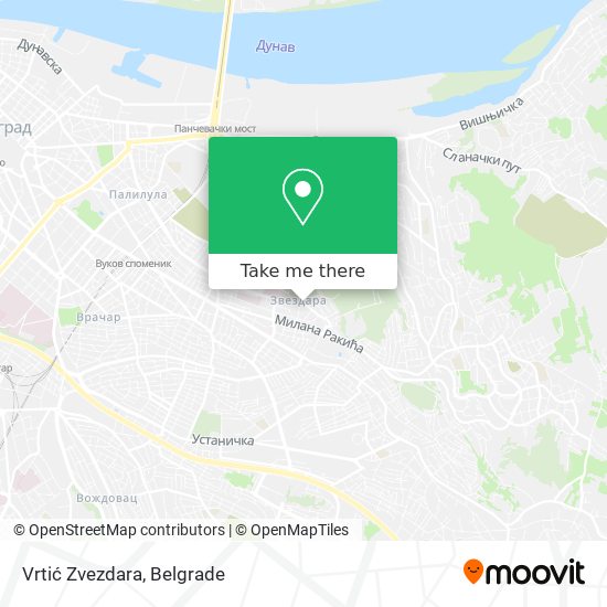 Vrtić Zvezdara map